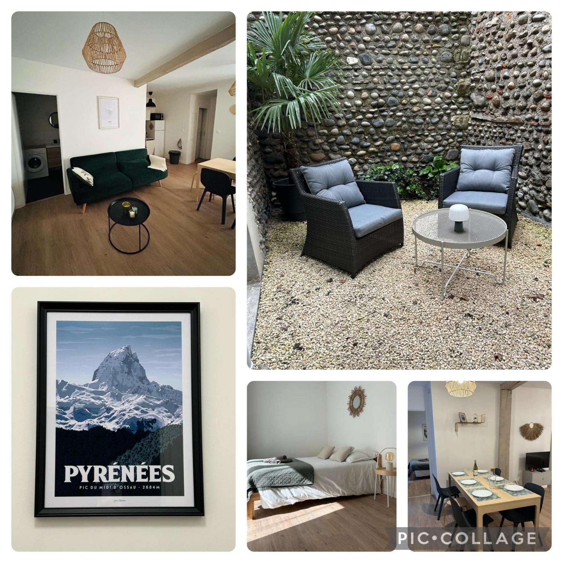 Le Patio : Appartement Chic 3 Chambres Au Coeur De Pau Εξωτερικό φωτογραφία